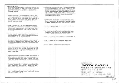 Click to see Parcel Map Book 21, pg. 002 (2011) of Nevada County Recorders Parcel Maps Book 21
