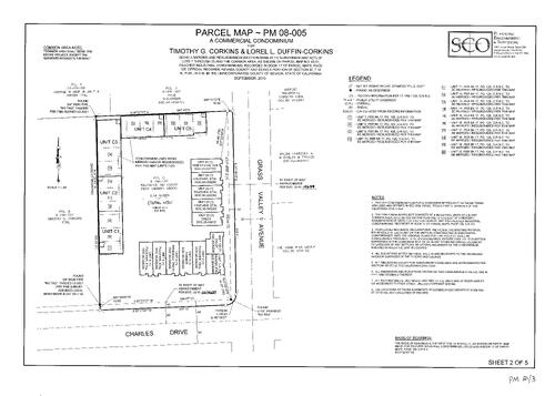 Click to see Parcel Map Book 21, pg. 3 (2011) of Nevada County Recorders Parcel Maps Book 21