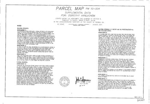 Click to see Parcel Map Book 21, pg. 7 (2011) of Nevada County Recorders Parcel Maps Book 21