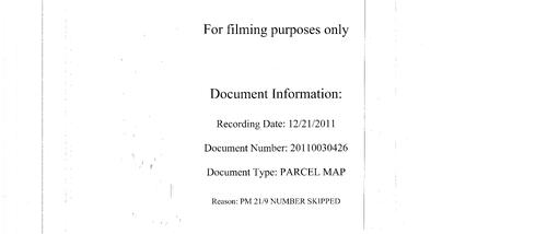 Click to see Parcel Map Book 21, pg. 9 of Nevada County Recorders Parcel Maps Book 21