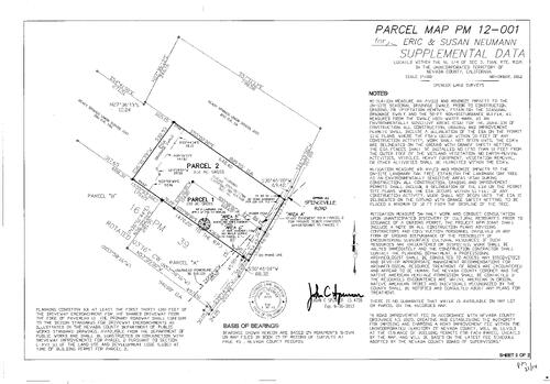 Click to see Parcel Map Book 21, pg. 14 (2012) of Nevada County Recorders Parcel Maps Book 21