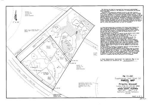 Click to see Parcel Map Book 21, pg. 17 (2013) of Nevada County Recorders Parcel Maps Book 21