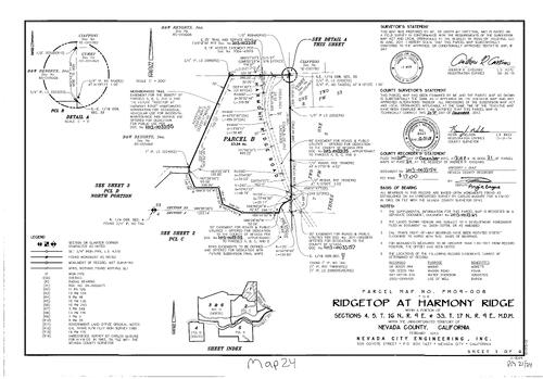 Click to see Parcel Map Book 21, pg. 24 (2013) of Nevada County Recorders Parcel Maps Book 21