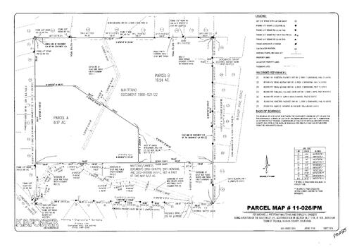 Click to see Parcel Map Book 21, pg. 25 (2013) of Nevada County Recorders Parcel Maps Book 21