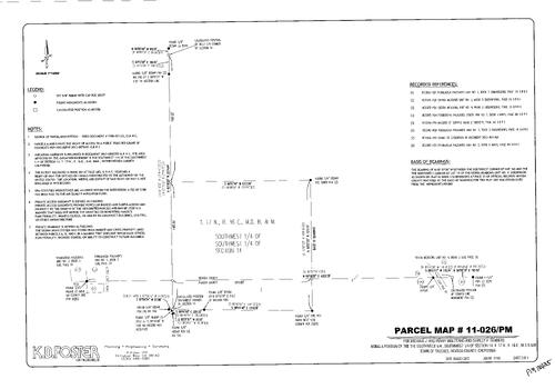 Click to see Parcel Map Book 21, pg. 25 (2013) of Nevada County Recorders Parcel Maps Book 21