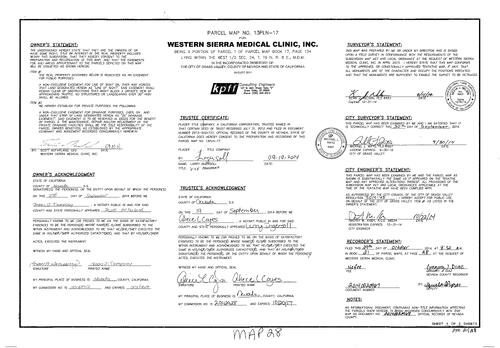 Click to see Parcel Map Book 21, pg. 28 (2014) of Nevada County Recorders Parcel Maps Book 21