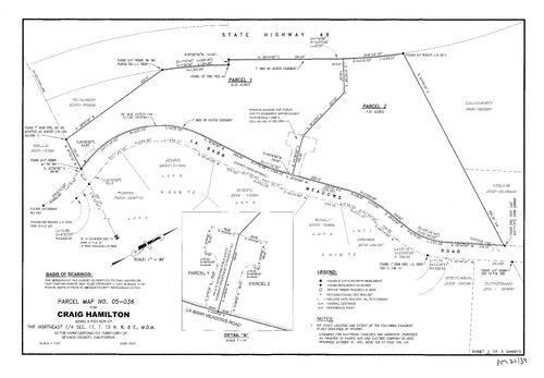 Click to see Parcel Map Book 21, pg. 34 (2015) of Nevada County Recorders Parcel Maps Book 21