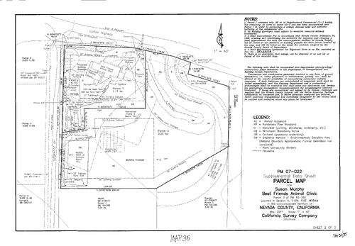 Click to see Parcel Map Book 21, pg. 35 (2015) of Nevada County Recorders Parcel Maps Book 21