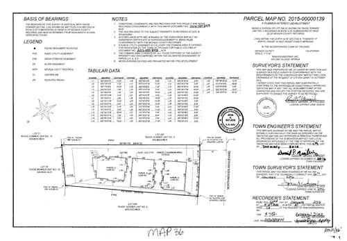 Click to see Parcel Map Book 21, pg. 36 (2016) of Nevada County Recorders Parcel Maps Book 21