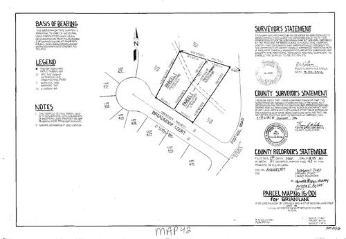 Click to see Parcel Map Book 21, pg. 42 (2016) of Nevada County Recorders Parcel Maps Book 21