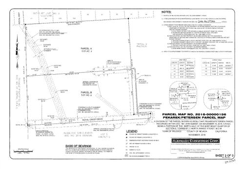 Click to see Parcel Map Book 21, pg. 45 (2016) of Nevada County Recorders Parcel Maps Book 21
