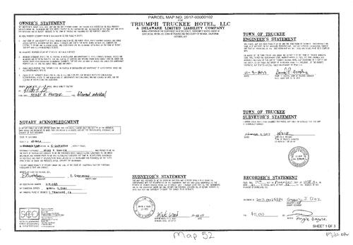 Click to see Parcel Map Book 21, pg. 52 of Nevada County Recorders Parcel Maps Book 21