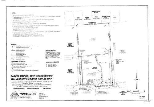 Click to see Parcel Map Book 21, pg. 54 of Nevada County Recorders Parcel Maps Book 21