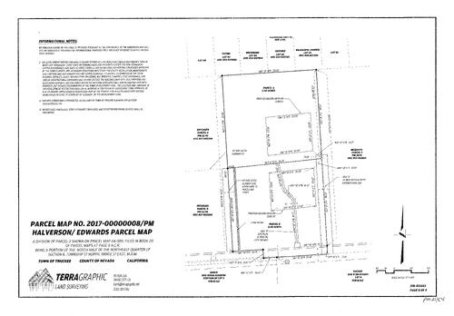 Click to see Parcel Map Book 21, pg. 54 of Nevada County Recorders Parcel Maps Book 21