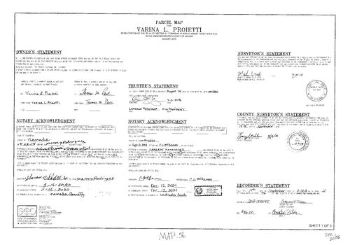 Click to see Parcel Map Book 21, pg. 56 of Nevada County Recorders Parcel Maps Book 21