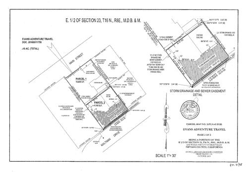 Click to see Parcel Map Book 21, pg. 58 of Nevada County Recorders Parcel Maps Book 21