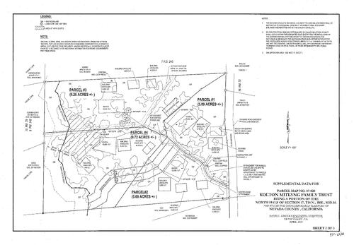 Click to see Parcel Map Book 21, pg. 61 of Nevada County Recorders Parcel Maps Book 21