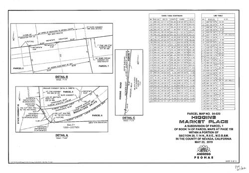 Click to see Parcel Map Book 21, pg. 62 of Nevada County Recorders Parcel Maps Book 21