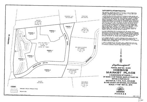 Click to see Parcel Map Book 21, pg. 62 of Nevada County Recorders Parcel Maps Book 21