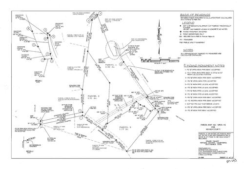 Click to see Parcel Map Book 22, pg. 003 (2021) of Nevada County Recorders Parcel Maps Book 22