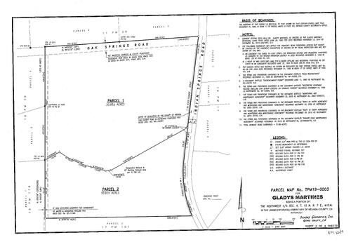 Click to see Parcel Map Book 22, pg. 004 (2021) of Nevada County Recorders Parcel Maps Book 22