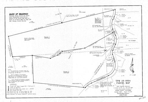 Click to see Parcel Map Book 22, page 11 (2021) of Nevada County Recorders Parcel Maps Book 22