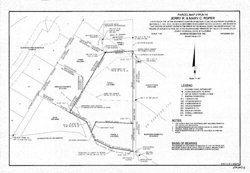 Click to see Parcel Map Book 22, page 13 (2021) of Nevada County Recorders Parcel Maps Book 22