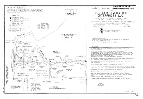 Click to see Parce Map Book 22, pg. 18 (2022) of Nevada County Recorders Parcel Maps Book 22