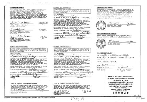 Click to see Parcel Map Book 22, pg. 19 of Nevada County Recorders Parcel Maps Book 22