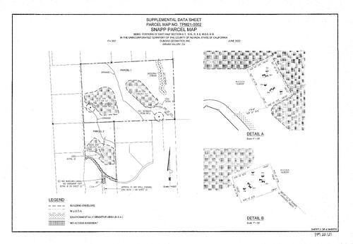 Click to see Parcel Map Book 22, pg. 21 of Nevada County Recorders Parcel Maps Book 22
