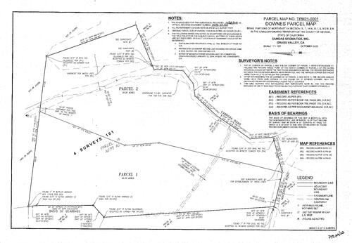 Click to see Parcel Map Book 22, pg. 23 of Nevada County Recorders Parcel Maps Book 22