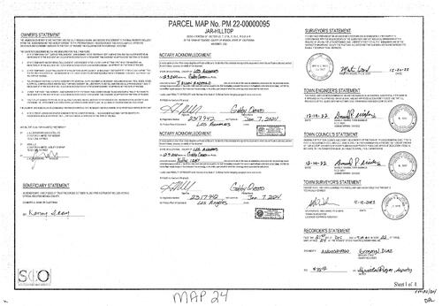 Click to see Parcel Map Book 22, pg. 24 of Nevada County Recorders Parcel Maps Book 22