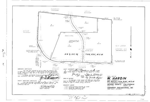 Click to see Parcel Map Book 3, pg. 2 (1972) of Nevada County Recorders Parcel Maps Book 3