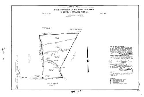 Click to see Parcel Map Book 3, pg. 5 (1972) of Nevada County Recorders Parcel Maps Book 3