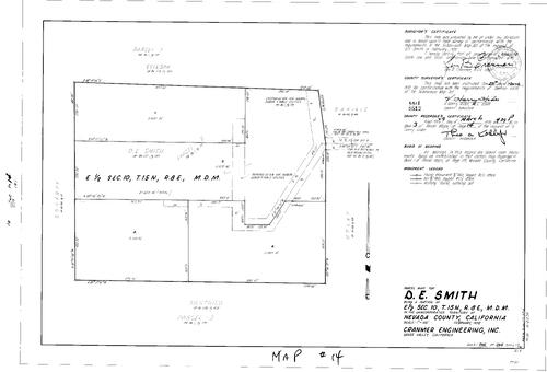 Click to see Parcel Map Book 3, pg. 14 (1972) of Nevada County Recorders Parcel Maps Book 3
