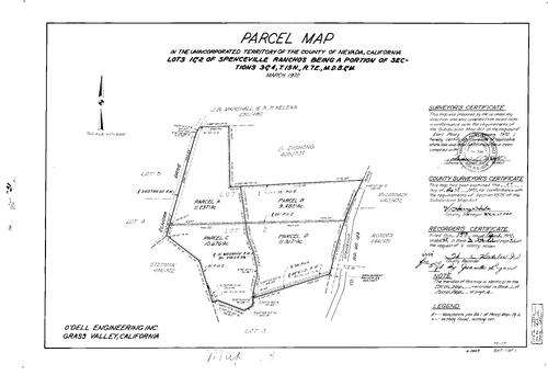 Click to see Parcel Map Book 3, pg. 31 (1972) of Nevada County Recorders Parcel Maps Book 3