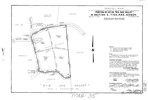 Click to see Parcel Map Book 3, pg. 35 (1972) of Nevada County Recorders Parcel Maps Book 3