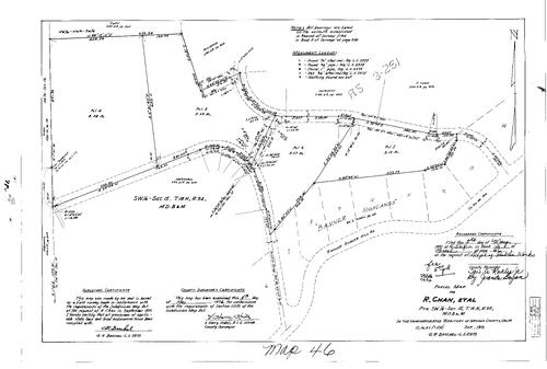 Click to see Parcel Map Book 3, pg. 46 (1972) of Nevada County Recorders Parcel Maps Book 3