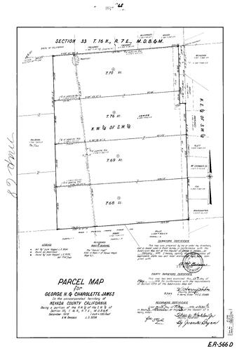 Click to see Parcel Map Book 3, pg. 68 (1972) of Nevada County Recorders Parcel Maps Book 3