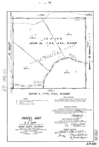 Click to see Parcel Map Book 3, pg. 69 (1972) of Nevada County Recorders Parcel Maps Book 3