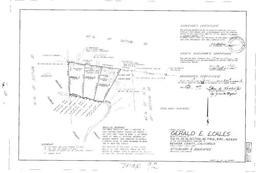 Click to see Parcel Map Book 3, pg. 92 (1972) of Nevada County Recorders Parcel Maps Book 3