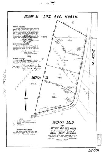 Click to see Parcel Map Book 3, pg. 104 (1972) of Nevada County Recorders Parcel Maps Book 3