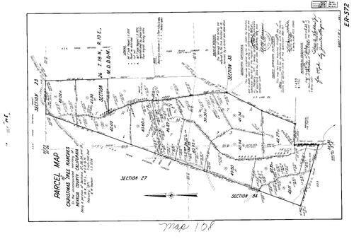 Click to see Parcel Map Book 3, pg. 108 (1972) of Nevada County Recorders Parcel Maps Book 3