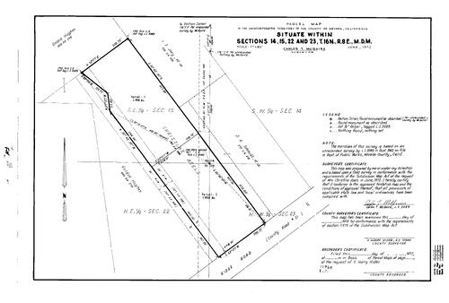 Click to see Parcel Map Book 3, pg. 113 (1972) of Nevada County Recorders Parcel Maps Book 3