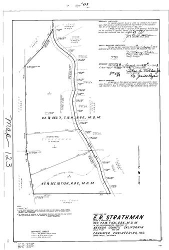 Click to see Parcel Map Book 3, pg. 123 (1972) of Nevada County Recorders Parcel Maps Book 3