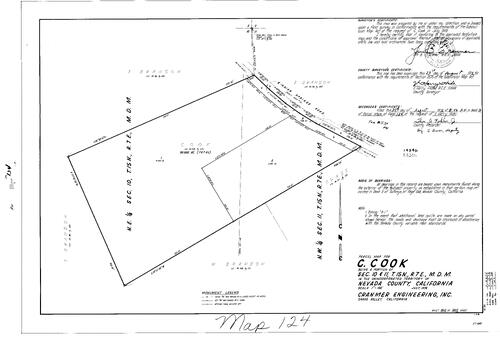 Click to see Parcel Map Book 3, pg. 124 (1972) of Nevada County Recorders Parcel Maps Book 3