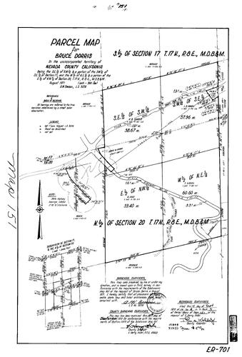Click to see Parcel Map Book 3, pg. 151 (1972) of Nevada County Recorders Parcel Maps Book 3