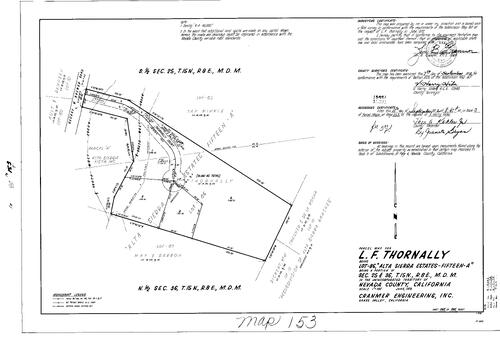 Click to see Parcel Map Book 3, pg. 153 (1972) of Nevada County Recorders Parcel Maps Book 3