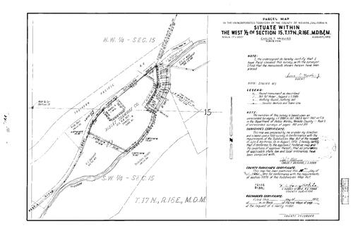 Click to see Parcel Map Book 3, pg. 160 (1972) of Nevada County Recorders Parcel Maps Book 3