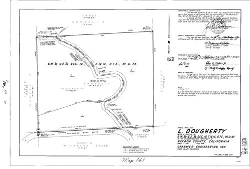 Click to see Parcel Map Book 3, pg. 161 (1972) of Nevada County Recorders Parcel Maps Book 3
